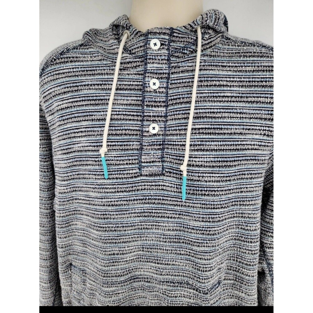 Tommy Bahama North Beach Baja Hoodie Size  XL Bering Blue - Picture 2 of 5